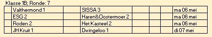 laatste ronde 1B met ESG2