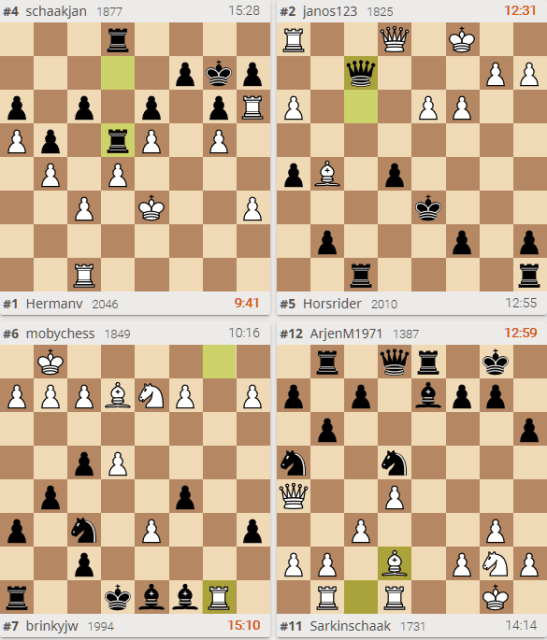 4e ronde de laatste partijen